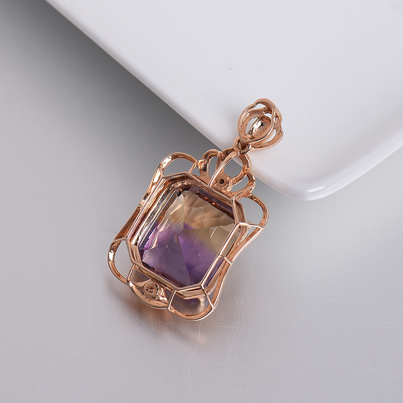 紫黄晶吊坠-红掌柜