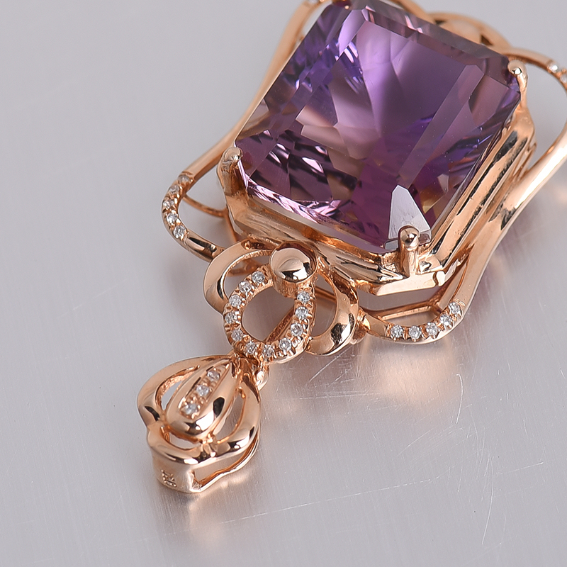 天然水晶吊坠-红掌柜