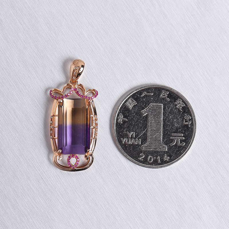 玻利维亚水晶吊坠-红掌柜