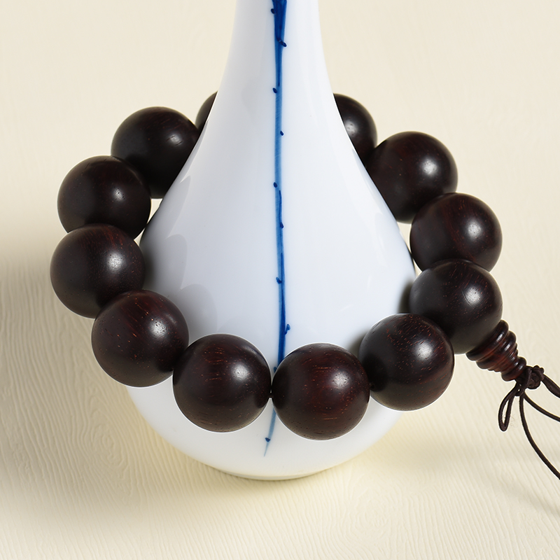 老料小叶紫檀单圈手串-红掌柜