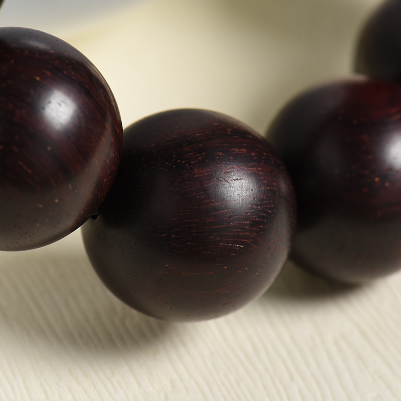 老料小叶紫檀念珠-红掌柜