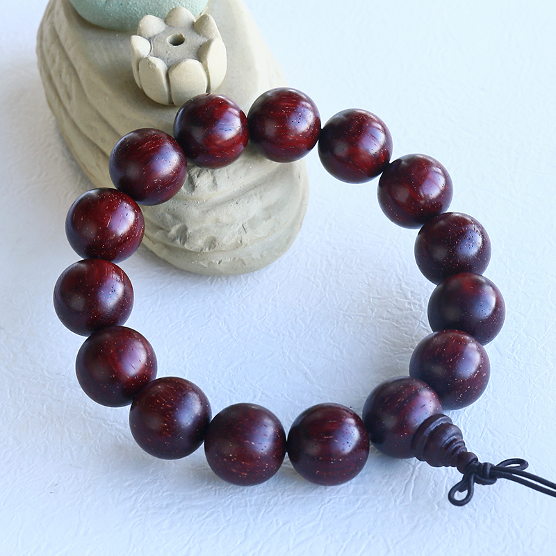 老料小叶紫檀佛珠-红掌柜