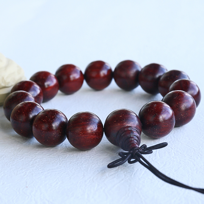 老料小叶紫檀单圈手串-红掌柜