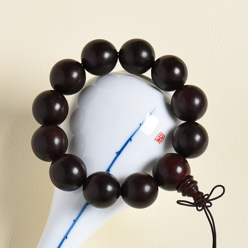 老料小叶紫檀手串-红掌柜