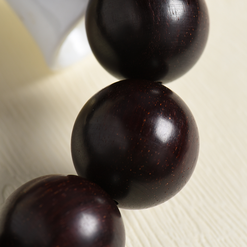 老料小叶紫檀手串-红掌柜