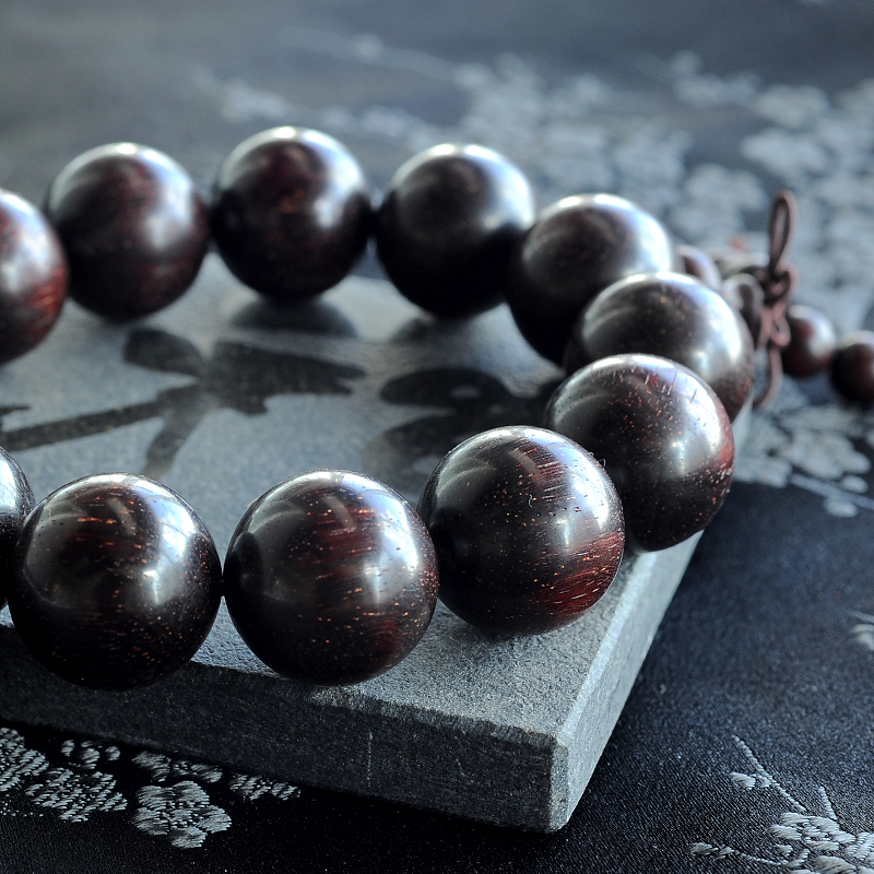 老料小叶紫檀手串-红掌柜