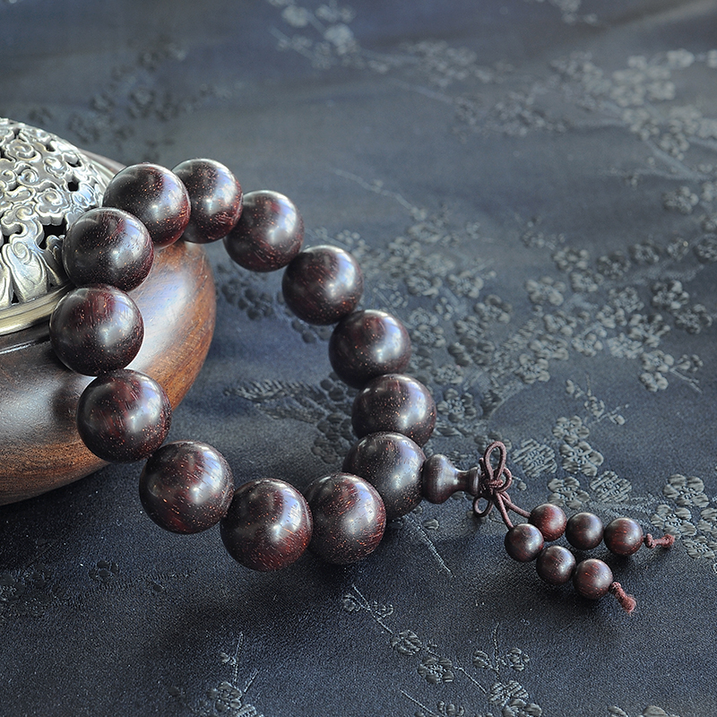 老料小叶紫檀手串-红掌柜