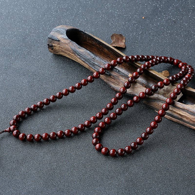 老料小叶紫檀手串-红掌柜