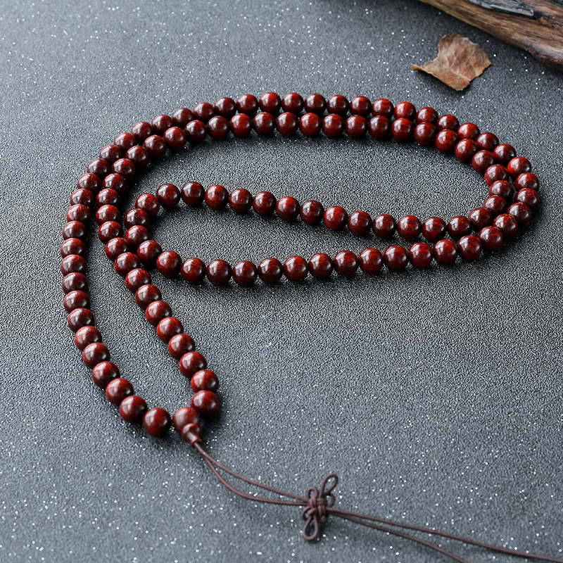 老料小叶紫檀108佛珠-红掌柜