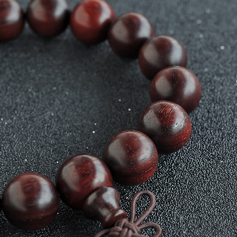 老料小叶紫檀手串-红掌柜