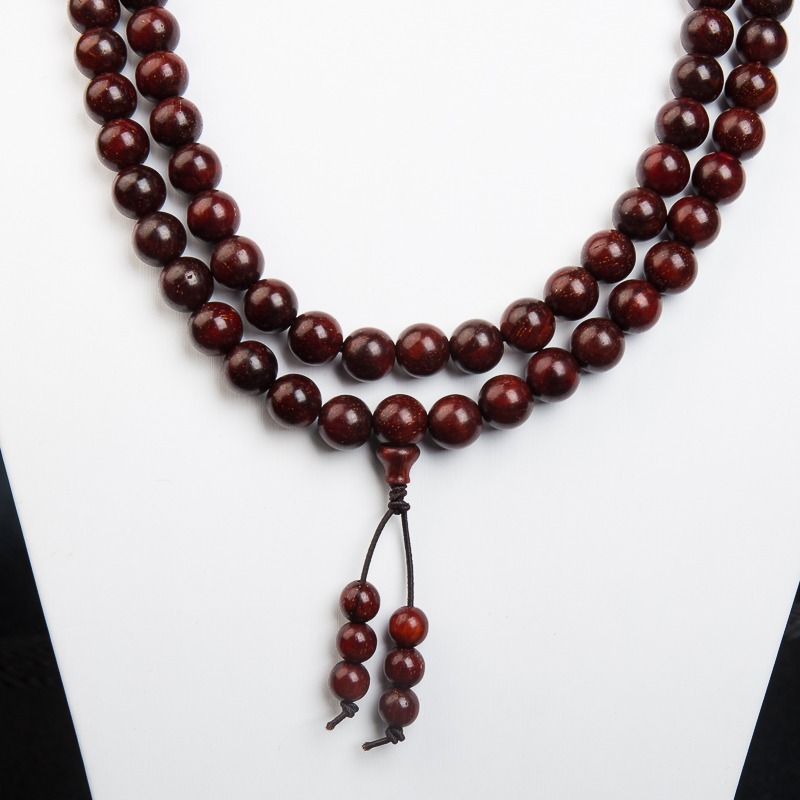 印度带星小叶紫檀108佛珠-红掌柜