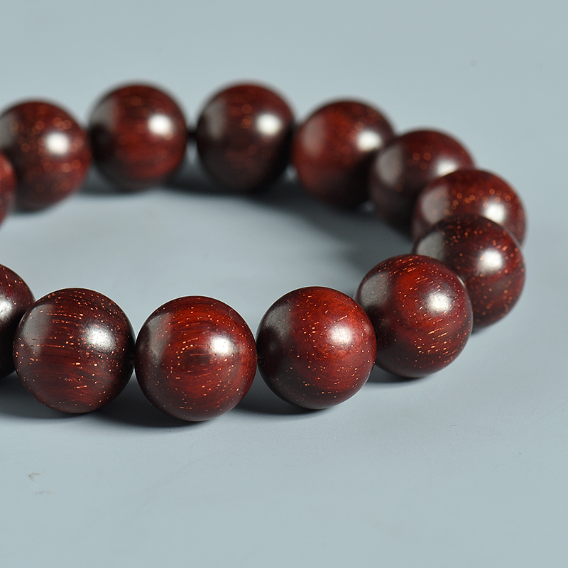 小叶紫檀单圈手串 - 红掌柜