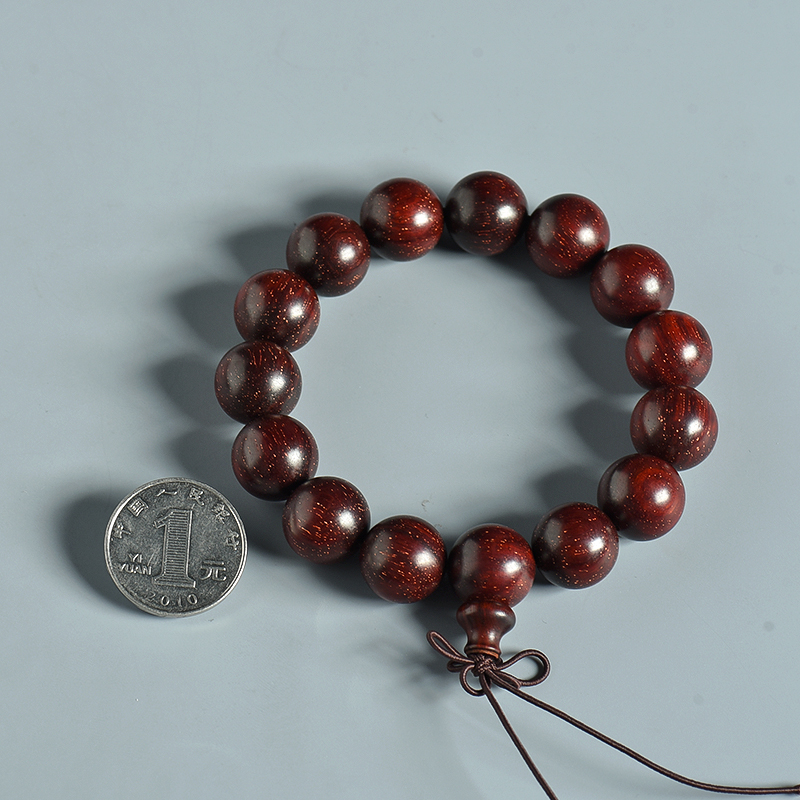 老料小叶紫檀单圈手串 - 红掌柜