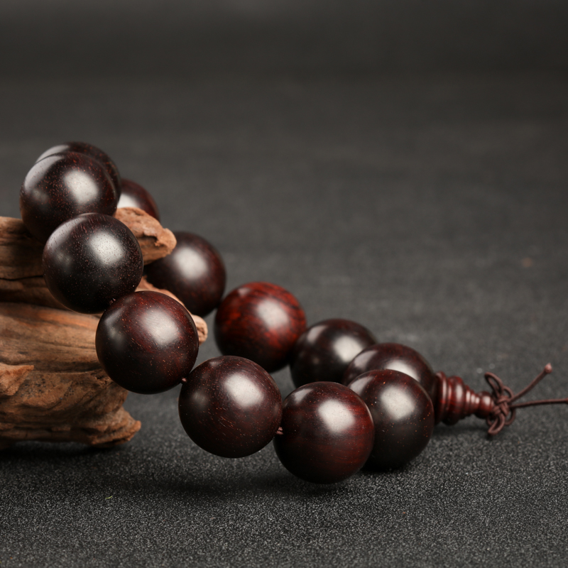 印度带星小叶紫檀单圈手串-红掌柜