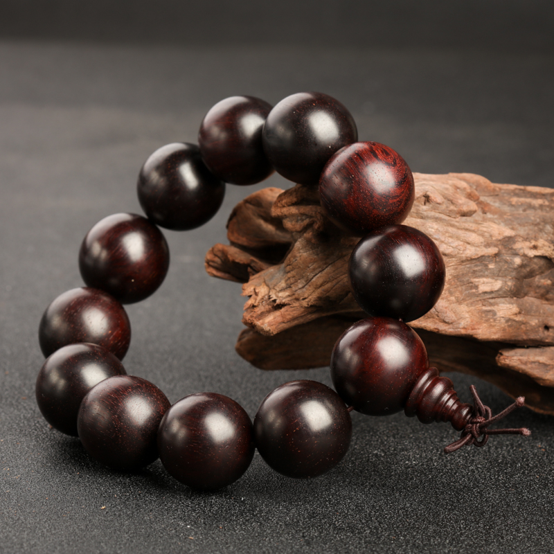 带星小叶紫檀单圈手串-红掌柜