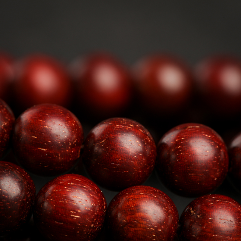 天然带星小叶紫檀多圈手串-红掌柜