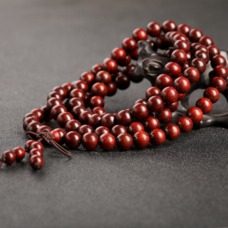 带星小叶紫檀多圈手串-红掌柜