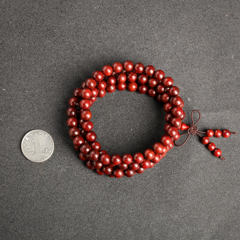 天然印度小叶紫檀多圈手串-红掌柜