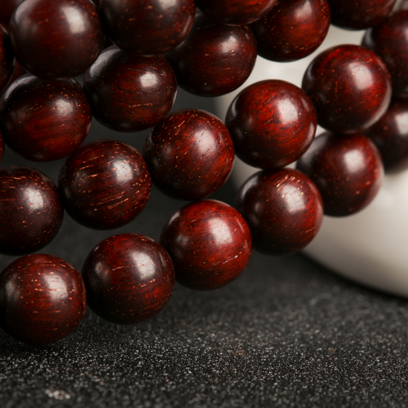 天然带星小叶紫檀多圈手串-红掌柜