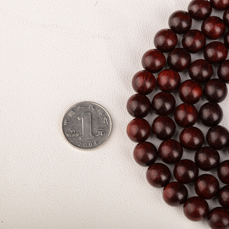 天然印度小叶紫檀珠串-红掌柜