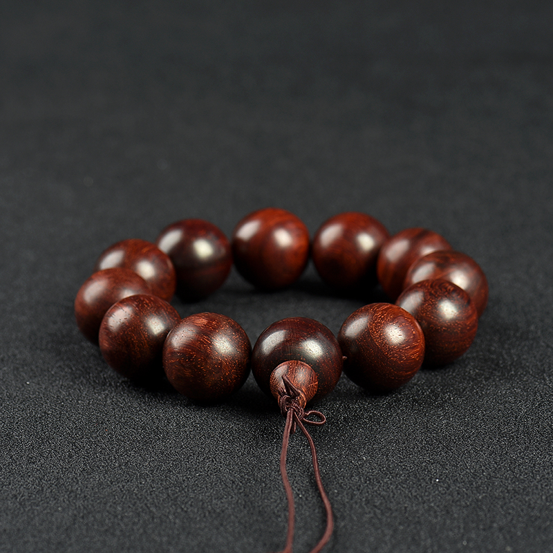20mm水波纹小叶紫檀单圈手串-红掌柜