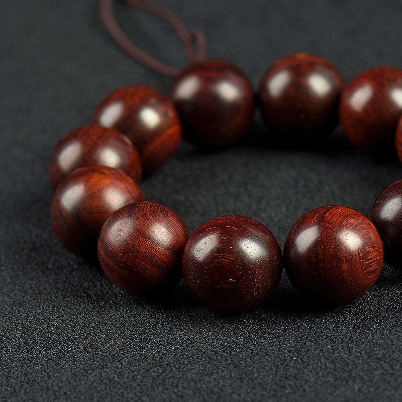 水波纹小叶紫檀手串-红掌柜