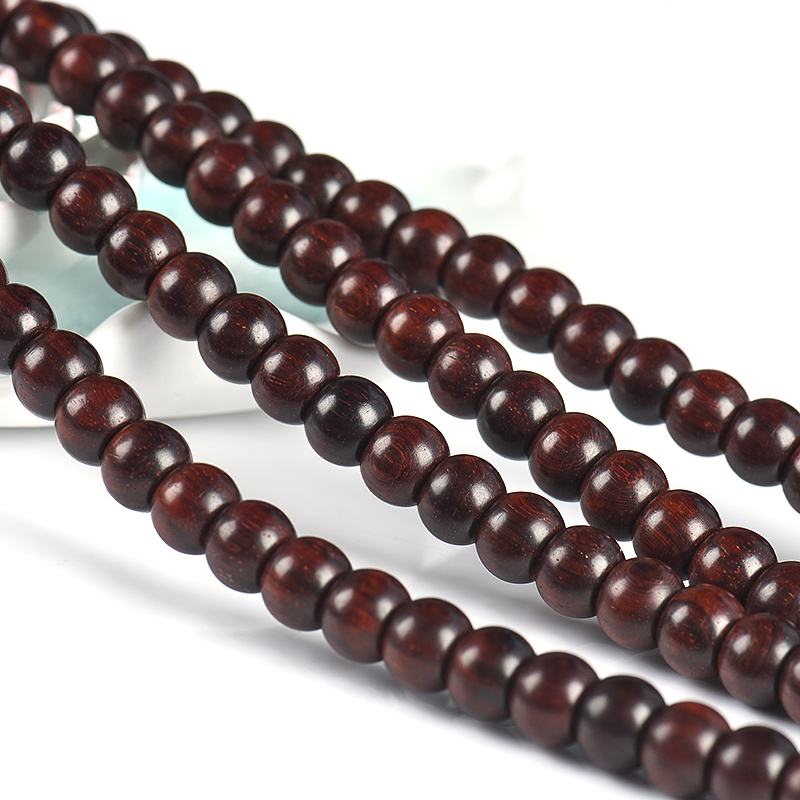 印度小叶紫檀佛珠-红掌柜