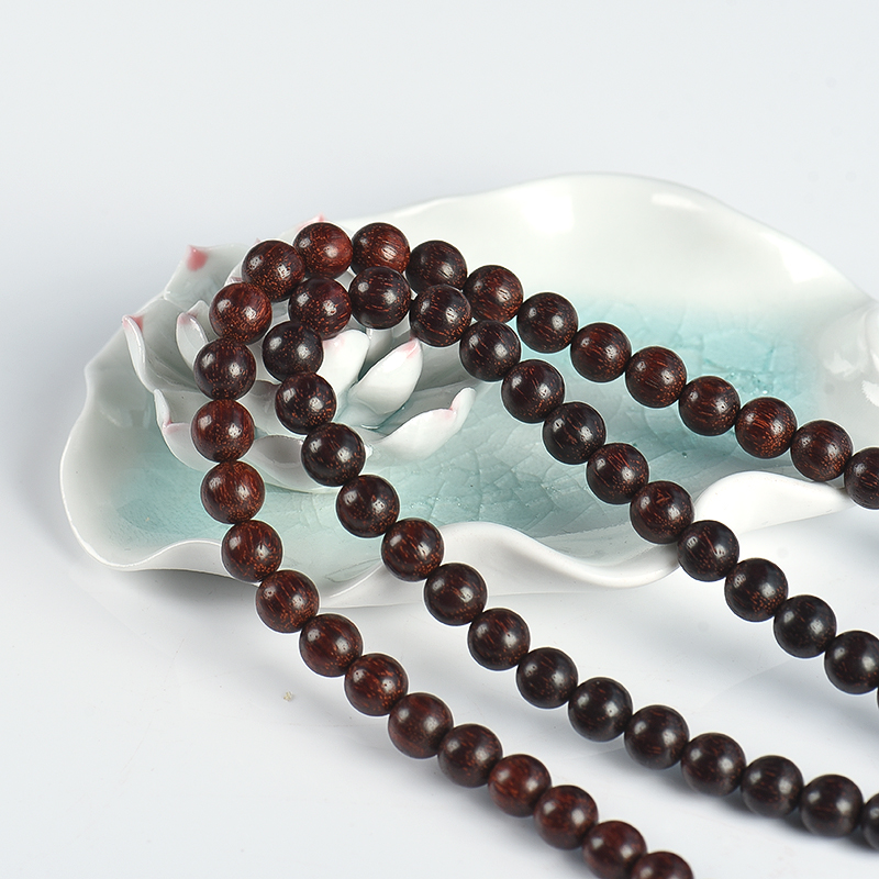 天然小叶紫檀108佛珠-红掌柜