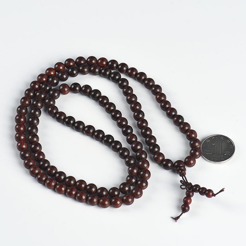 8.2mm带星小叶紫檀佛珠-红掌柜