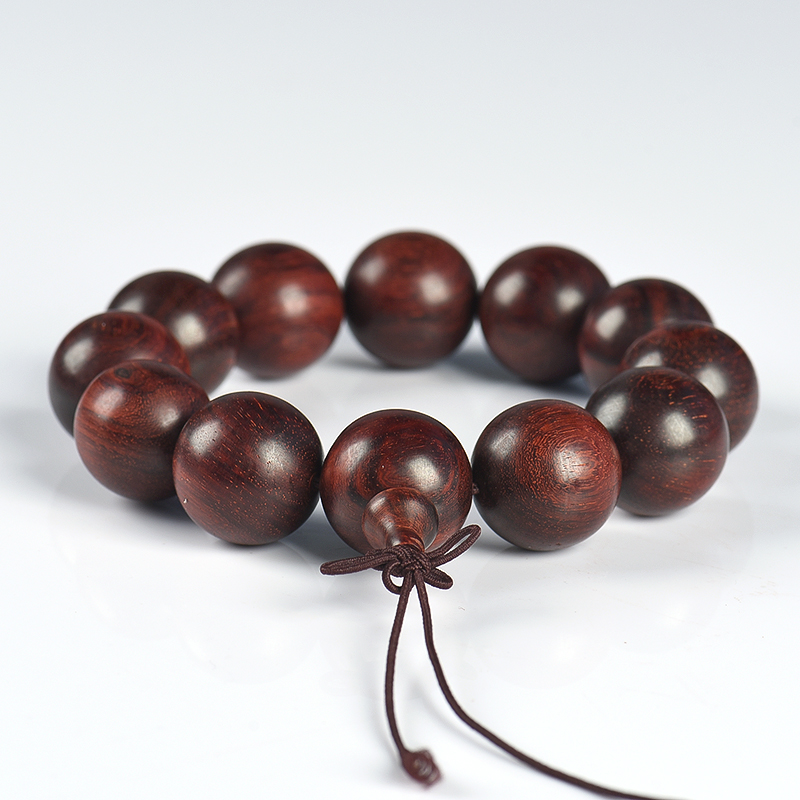 印度天然带星小叶紫檀单圈手串-红掌柜