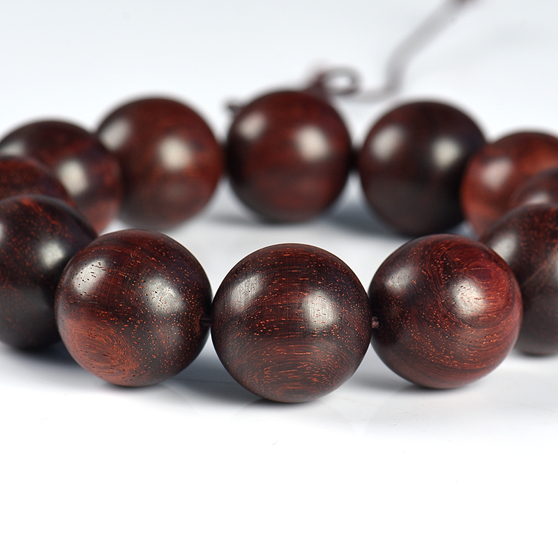 天然带星小叶紫檀单圈手串-红掌柜