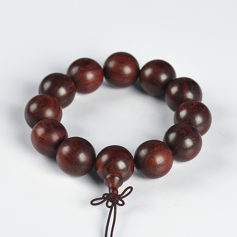 印度天然带星小叶紫檀手串-红掌柜