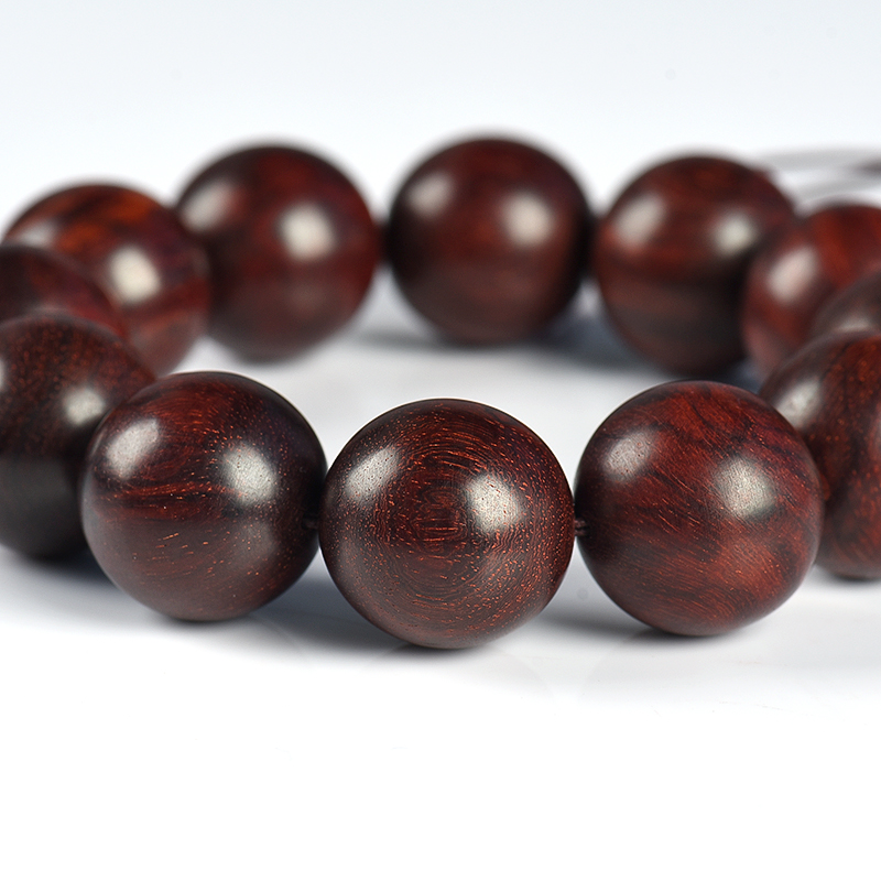 天然带星小叶紫檀单圈手串-红掌柜