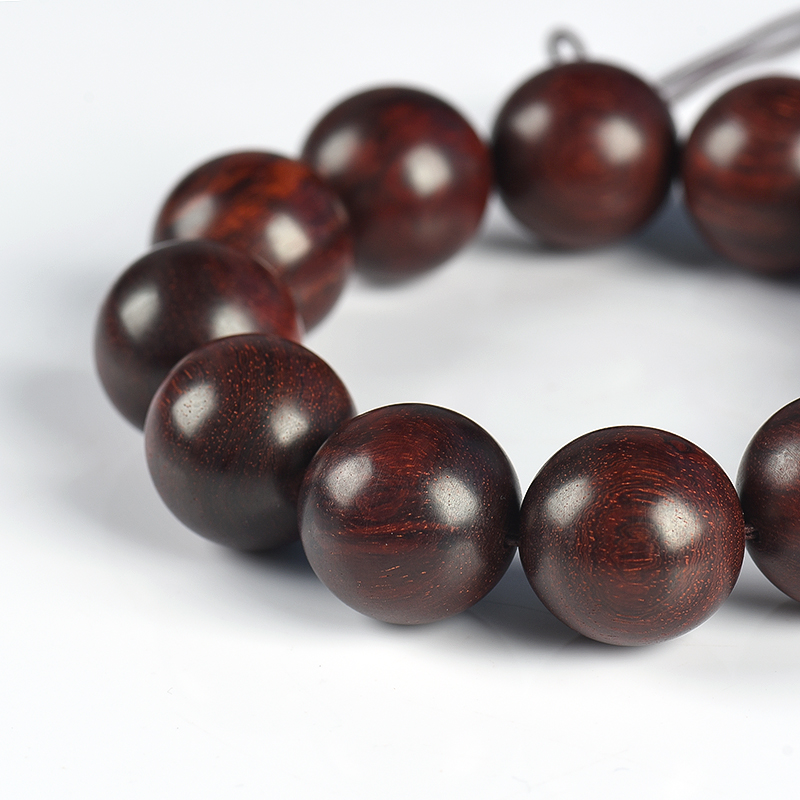 印度天然小叶紫檀单圈手串-红掌柜