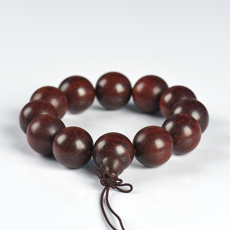 印度天然带星小叶紫檀单圈手串-红掌柜
