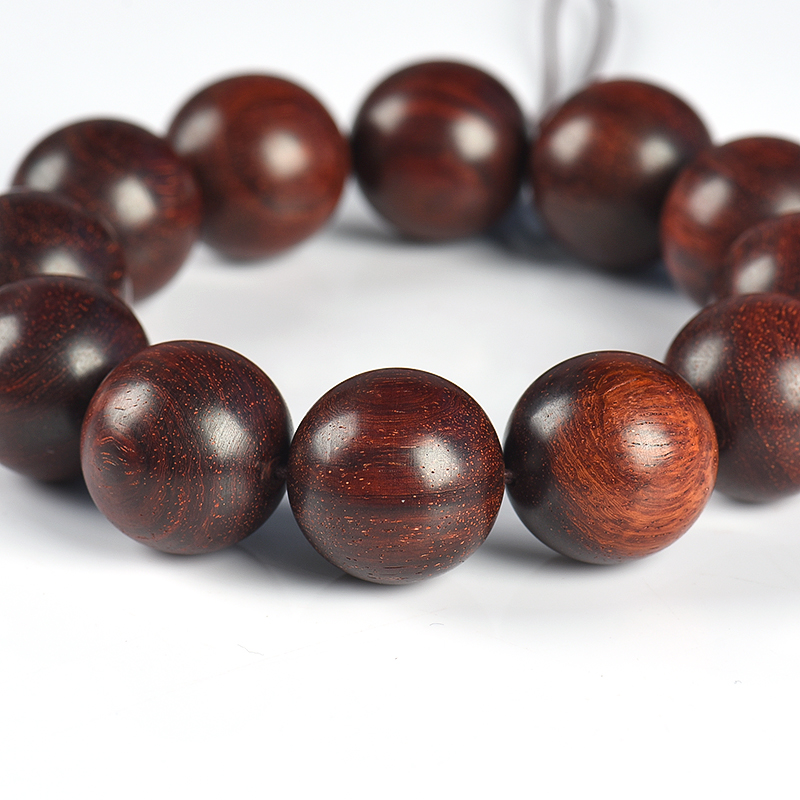 天然带星小叶紫檀单圈手串-红掌柜