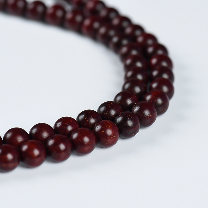 印度天然小叶紫檀108佛珠-红掌柜