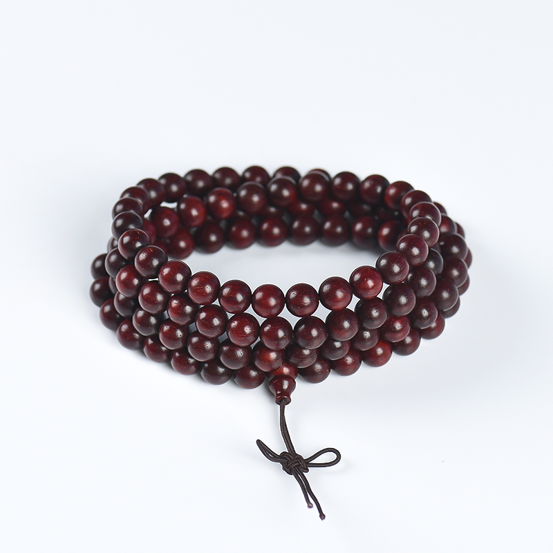 天然带星小叶紫檀108佛珠-红掌柜