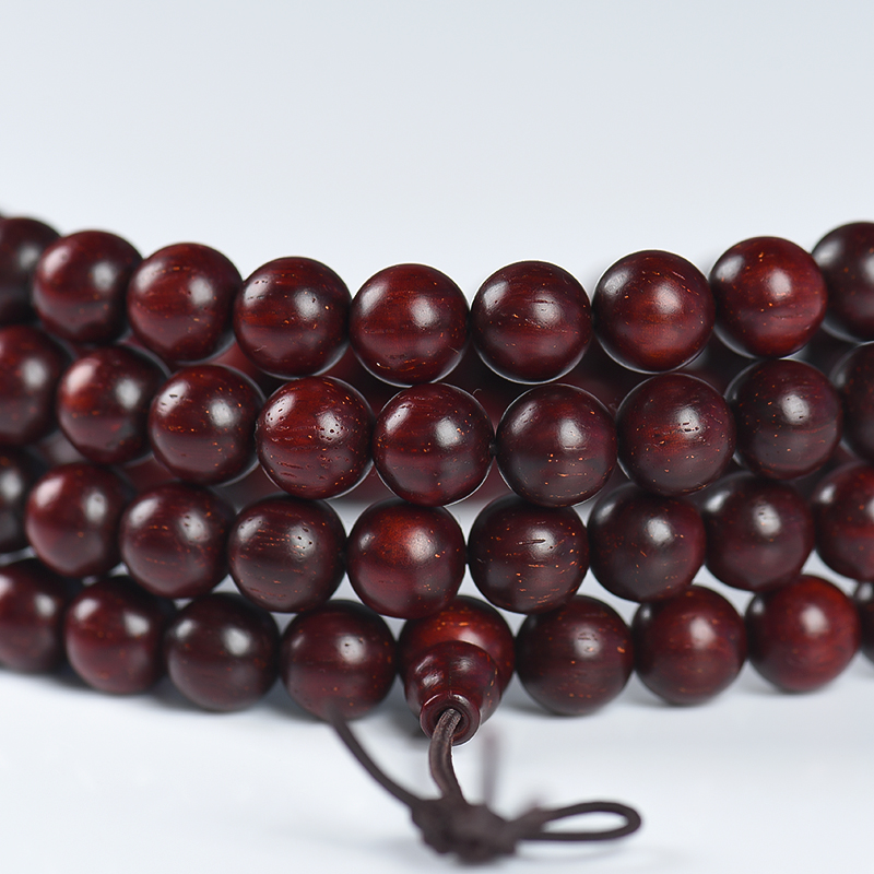 印度带星小叶紫檀108佛珠-红掌柜