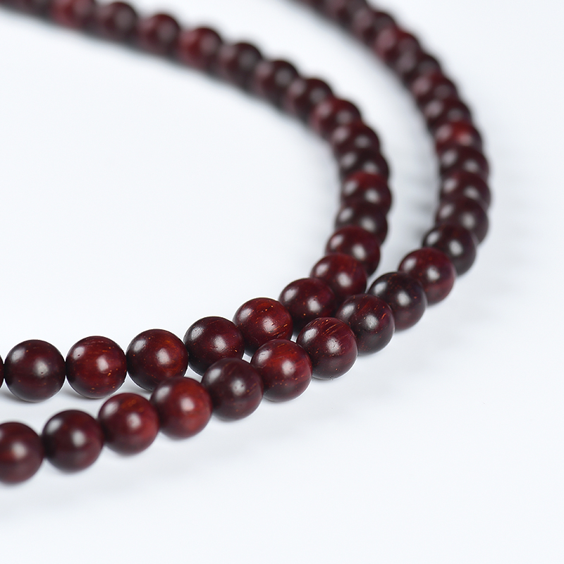 印度天然小叶紫檀108佛珠-红掌柜