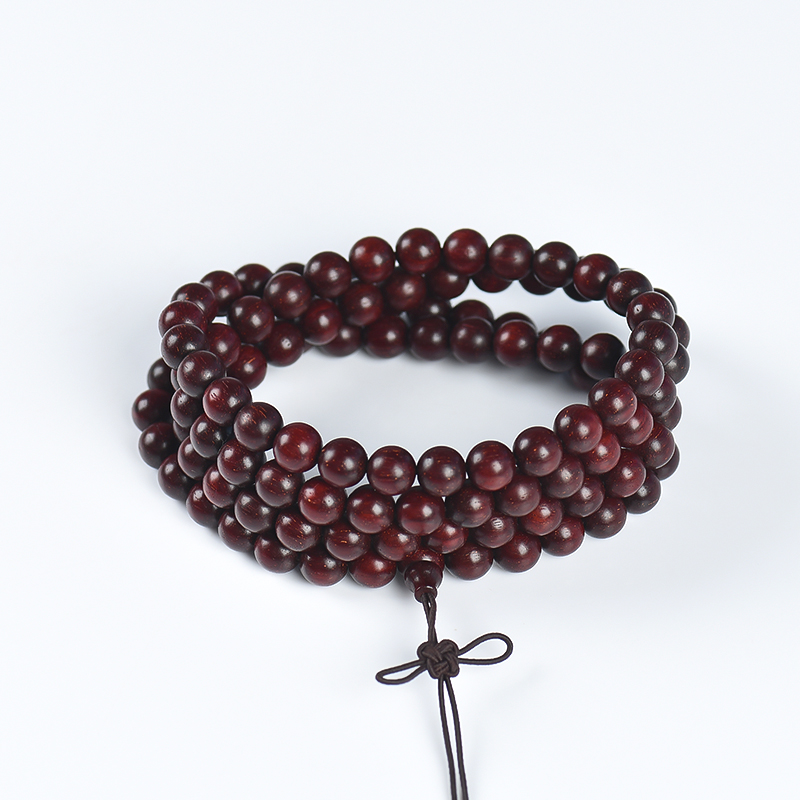 小叶紫檀108佛珠-红掌柜