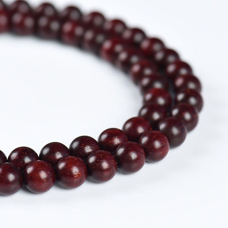 天然小叶紫檀108佛珠-红掌柜