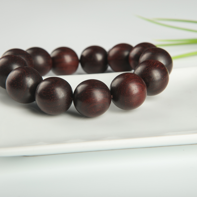 印度天然带星小叶紫檀手串-红掌柜