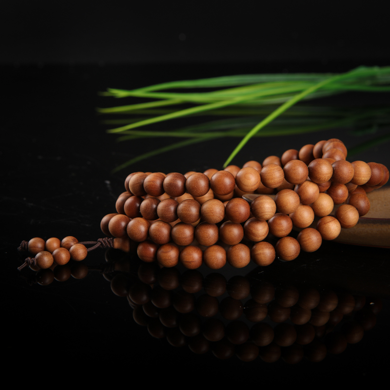 天然老山檀108佛珠-红掌柜