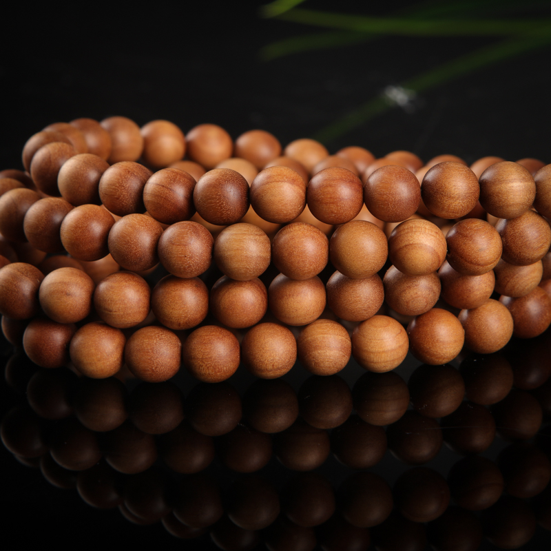 8.2mm老山檀佛珠-红掌柜