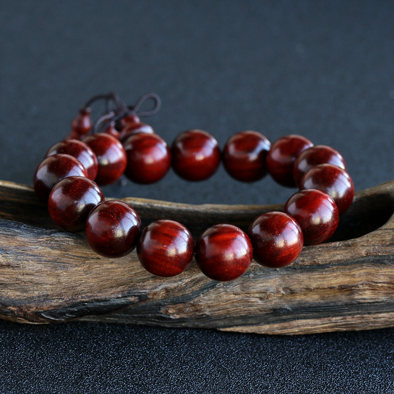 小叶紫檀单圈手串 - 红掌柜