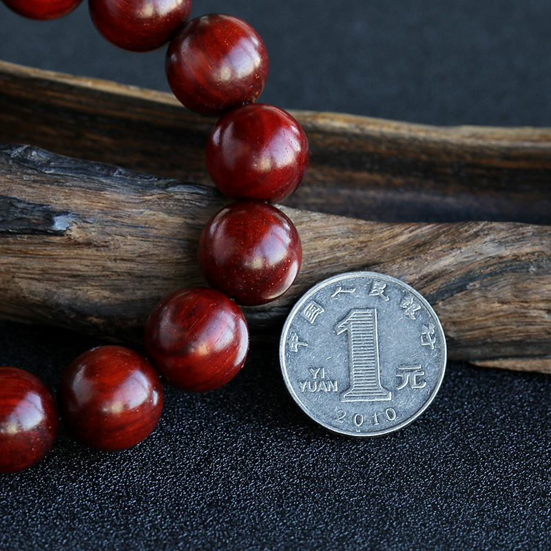 小叶紫檀圆珠手串 - 红掌柜