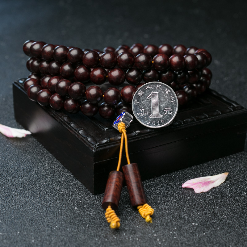 小叶紫檀佛珠-红掌柜