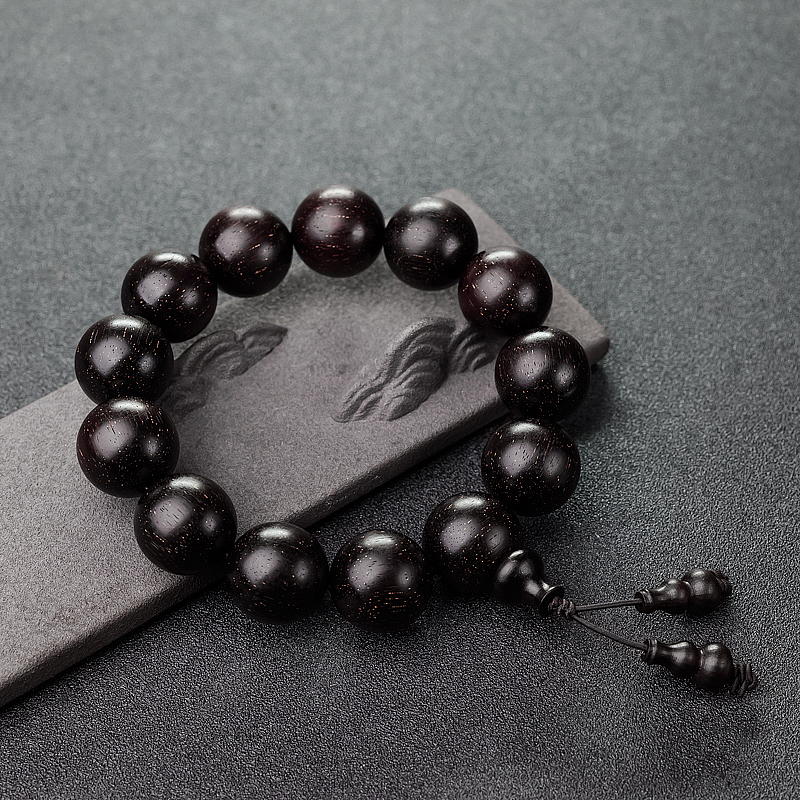 小叶紫檀单圈手串 - 红掌柜