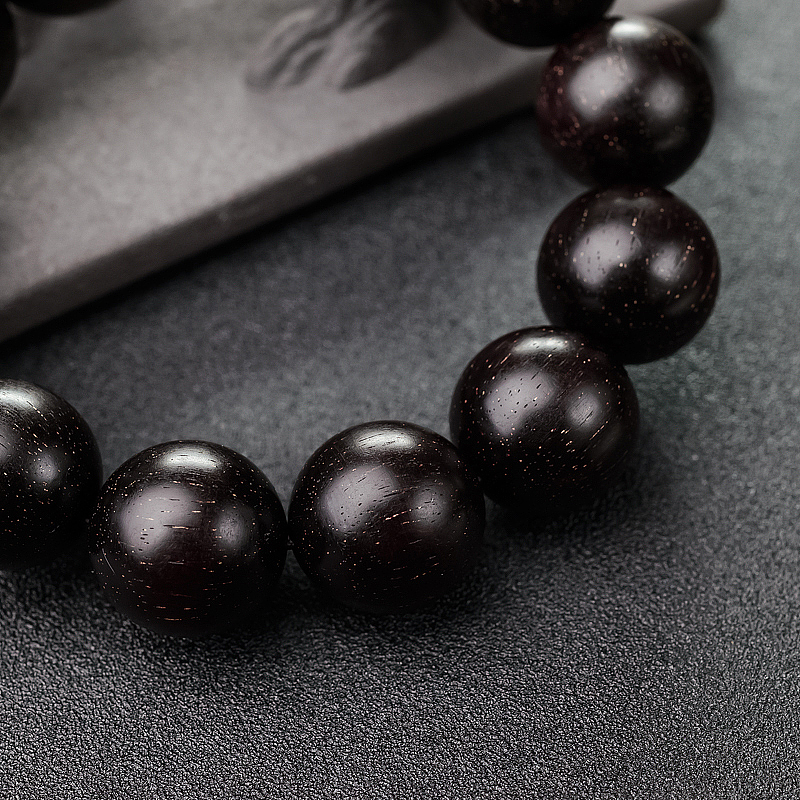 印度小叶紫檀单圈手串 - 红掌柜